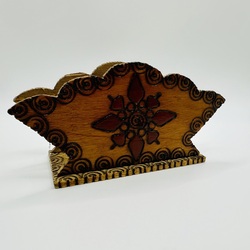 Handmade napkin holder from 1960 Latvia. 