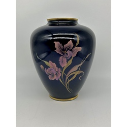 Cobalt vase. Hand painted. Germany, last century.