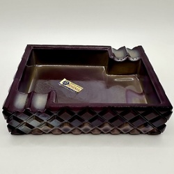 A very rare amethyst soap glass ashtray. 50-60 years