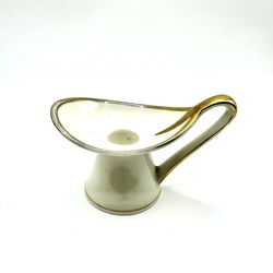 Art Nouveau candlestick 50 years, with gold edging