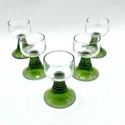 Römera glasses. Handmade. 50 years old. Alsace