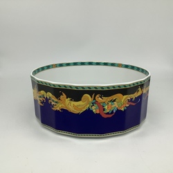 Large candy bowl “VERSACE”, Rosetal manufactory, Germany, hand painted.