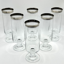 Crystal champagne glasses Thomas by Rosenthal. 60 Jugentstil