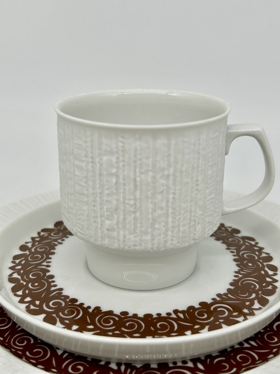 Arcta braun Coffee porcelain set from the 70s by Thomas-Rosnthal.