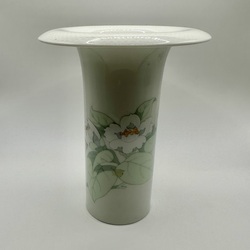 Porcelain vase. Rare shape and original, hand-painted. Rosenthal. Middle of the last century.