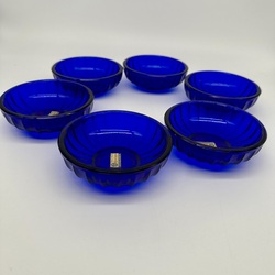 Cobalt bowls for jam. Bohemia Art Deco