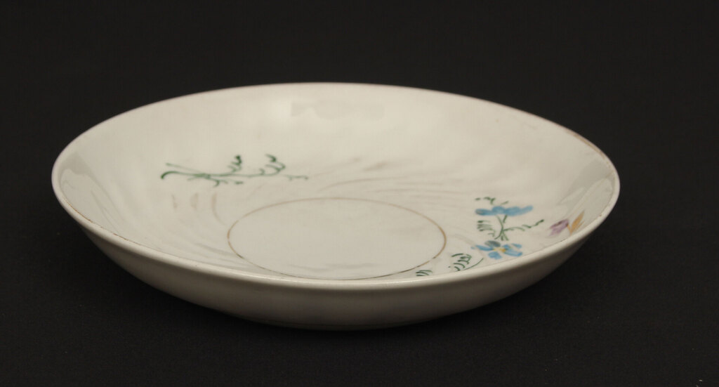 Painted porcelain plate 