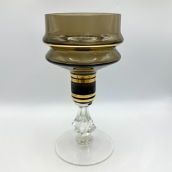 Vase in the form of a shot glass on a high, crystal leg. Latvia