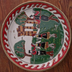 Plate with dancers