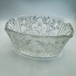 Crystal salad bowl. Latvia.