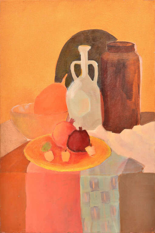 Still life with gold plate