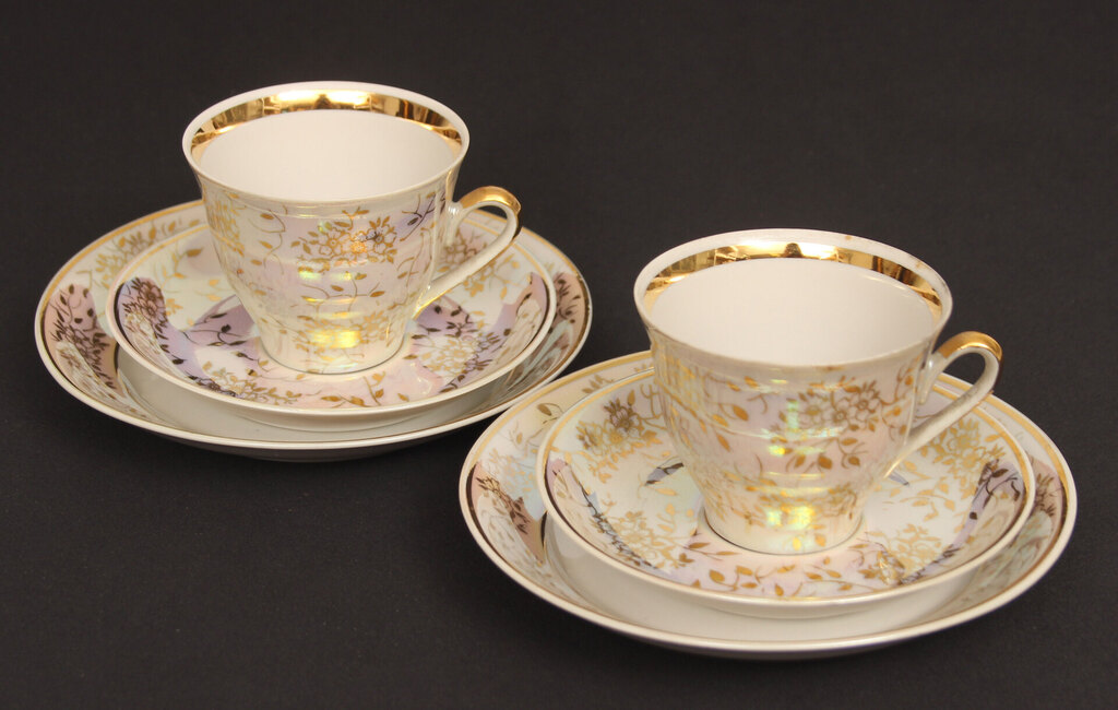 Porcelain trio for two persons