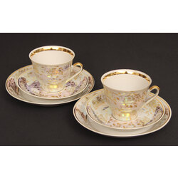 Porcelain trio for two persons