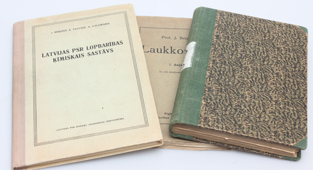 Grāmatas ''Lauksaimniecības Leksikons III'', ''Laukkopība'', ''Latvijas PSR Lopbarības ķīmiskais sastāvs''