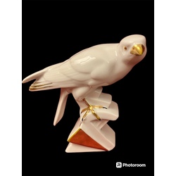 Statuette BIRD on pedestal, ART DECO, NEUTETTAU