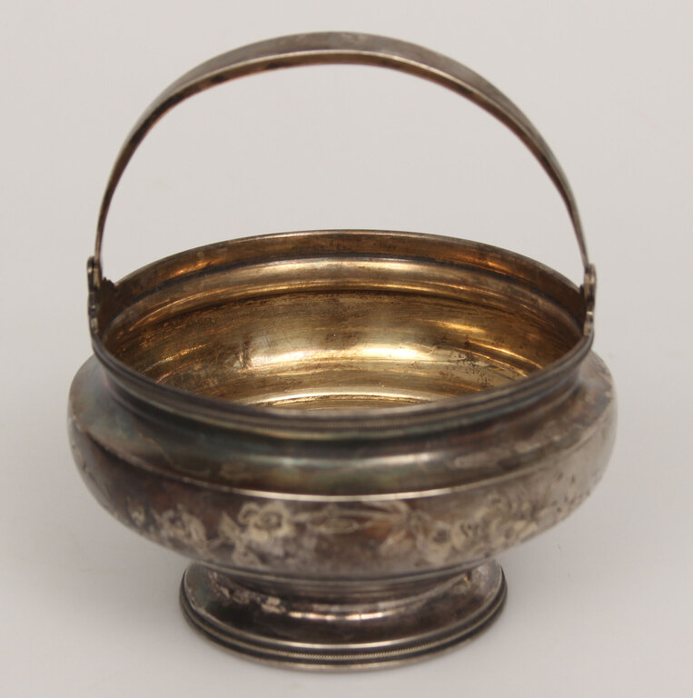 Silver sugar bowl