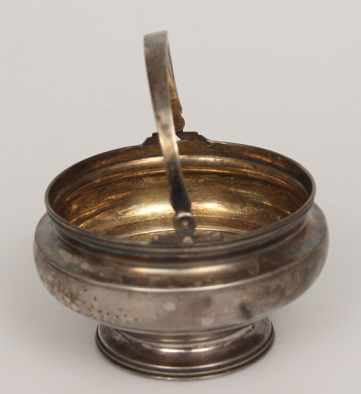 Silver sugar bowl