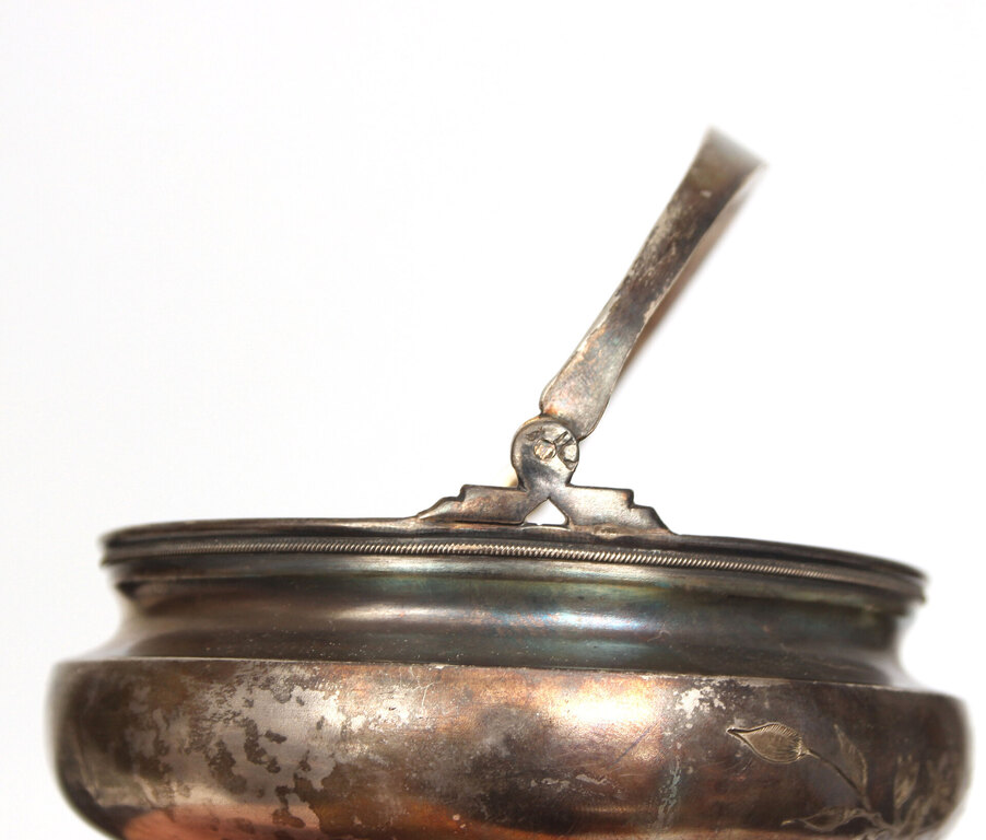 Silver sugar bowl