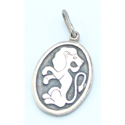 Silver pendant Lion