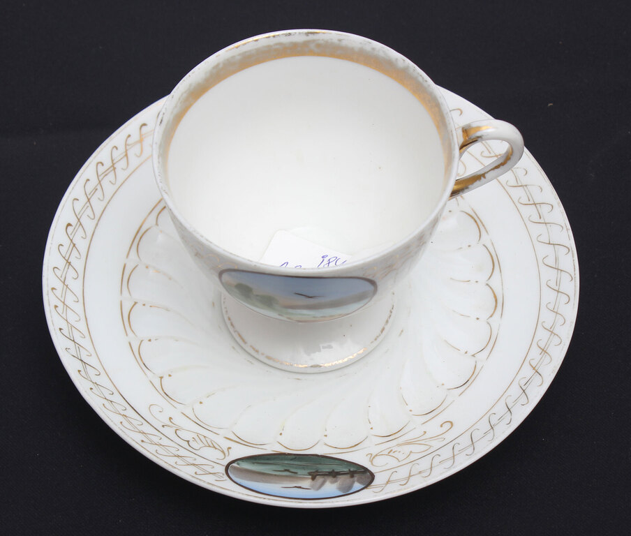  Porcelain cup with saucer