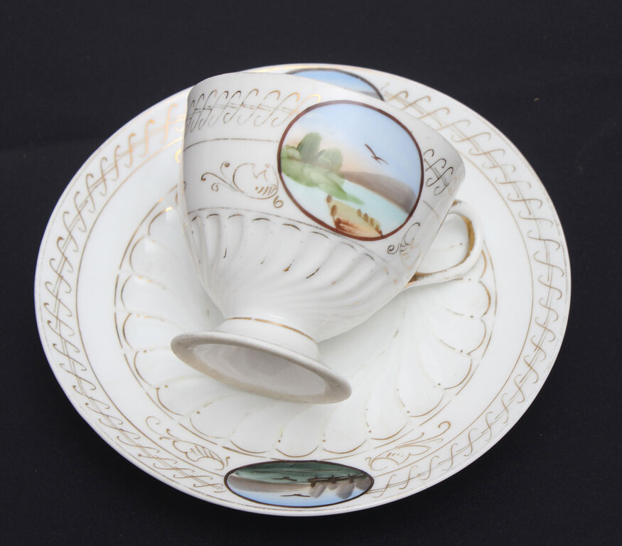  Porcelain cup with saucer