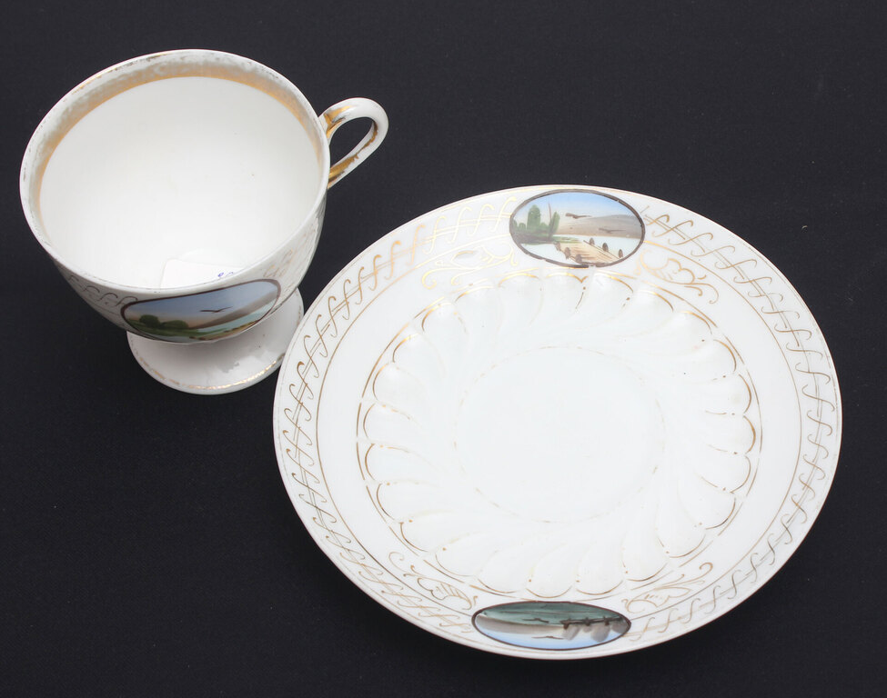  Porcelain cup with saucer