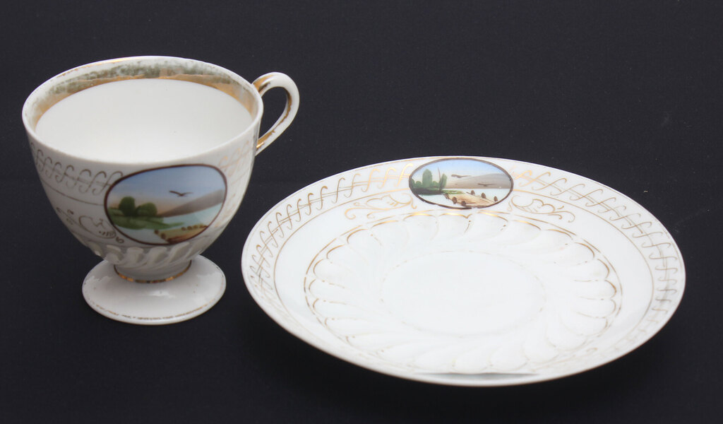  Porcelain cup with saucer