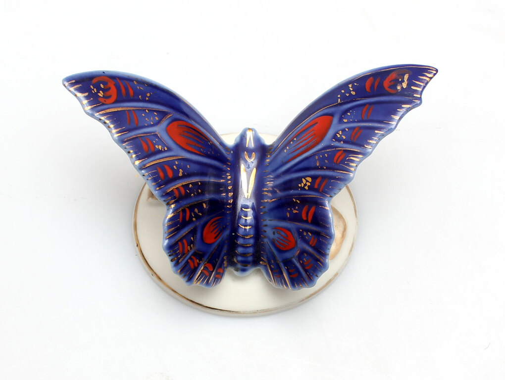 Painted porcelain butterfly