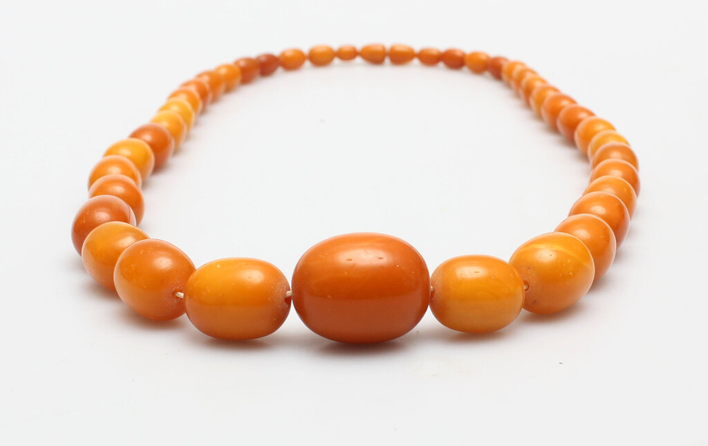 100% Natural Baltic amber beads 63 years old