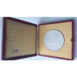 Meissen porcelain factory commemorative medal