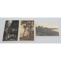 3 postcards - Koknese, Gulbene, Jurmala