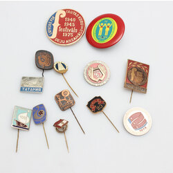 Set of badges - 13 pcs.