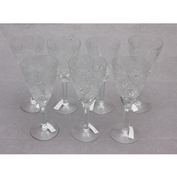 Crystal wine glasses 7 pcs. 