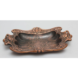 Art Nouveau metal serving dish