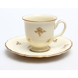 Porcelain cup with gilding