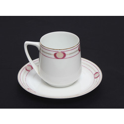 Porcelain cup and saucer