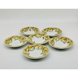 6 jam plates Rosenthal. Hand painted and perfectly preserved