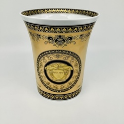 Rosenthal Versace Medusa. Vase for a medium bouquet. Versace and Rosenthal are synonyms of perfection and high quality.