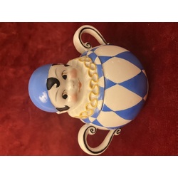 art deco sugar bowl clown ANNELE