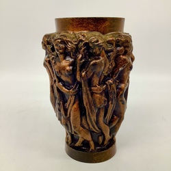 Bakelite Desk Pencil Holder Vase Dancing Nymphs