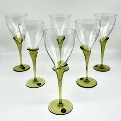 Rosenthal Papyrus, White Wine Glasses, Open Tulip. 1970–1979. 