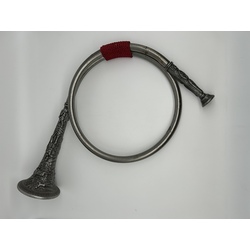 Hunting horn Rare and genuine antique zinc hunting horn. Having a powerful and beautiful sound, capable of carrying the sound at a distance of up to 5-7 km