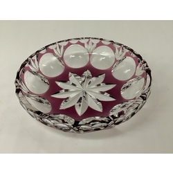 Nachtman. Crystal dessert plate. Hand polished. Heavy crystal.