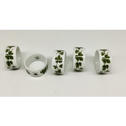 Napkin rings .Hunterreuther.Grape leaf 