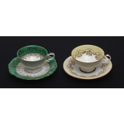 Porcelain cup with saucer (2 pcs)