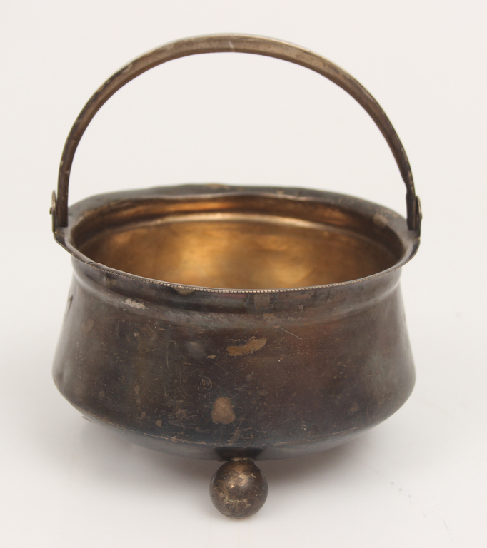 Silver sugar bowl