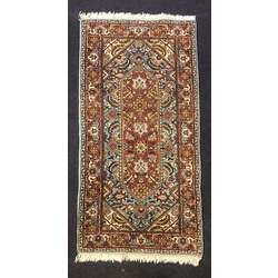 Hand-woven wool carpet