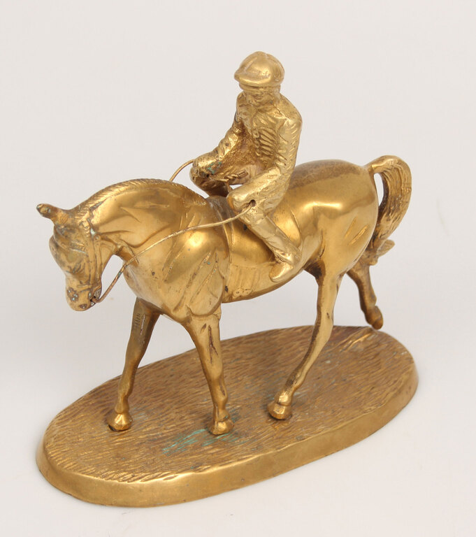 Bronze figurinee horseman