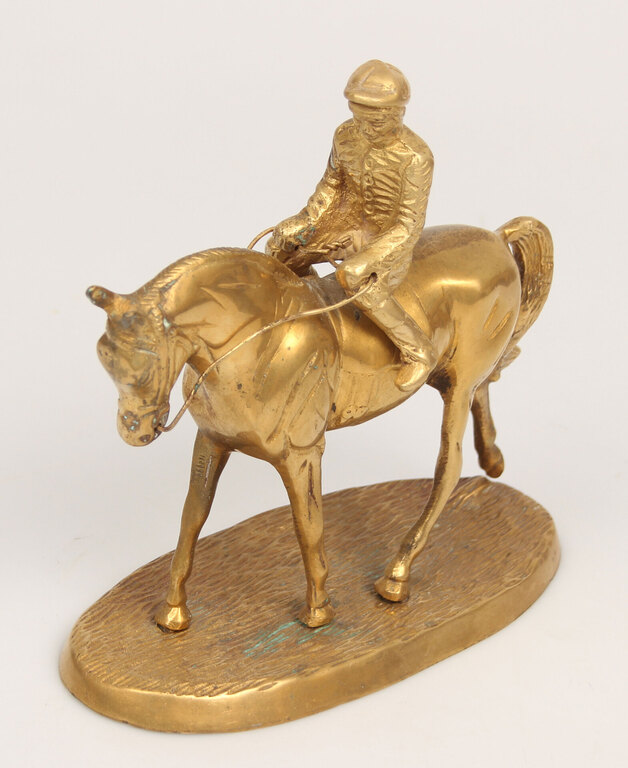 Bronze figurinee horseman