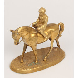 Bronze figurinee horseman